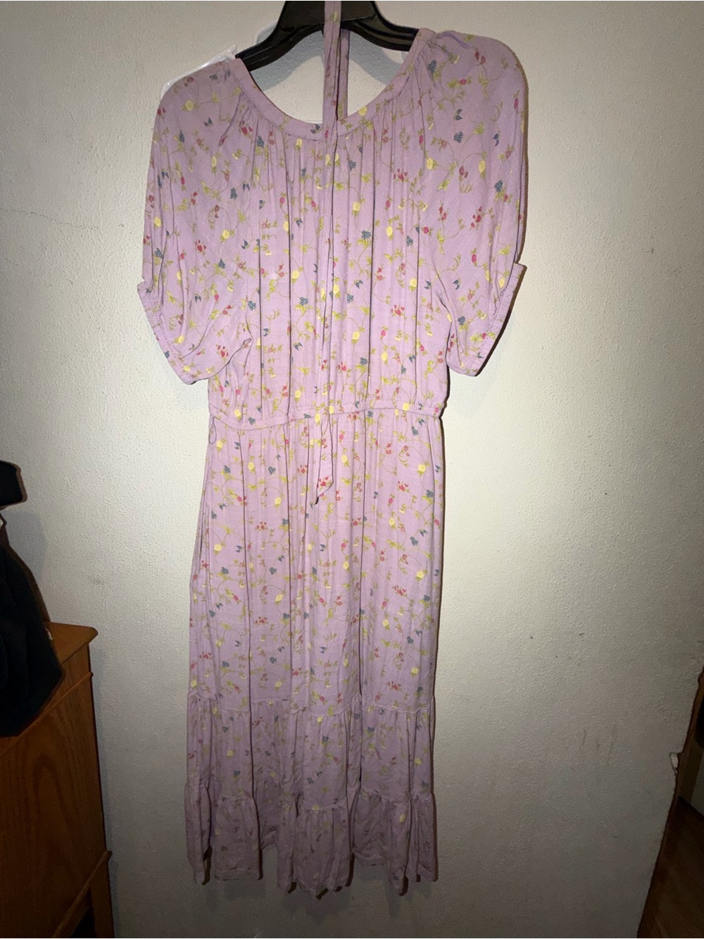 Matilda Jane Lavender Floral Sundress with Pink and Yellow Blooms - Picture 2 of 4